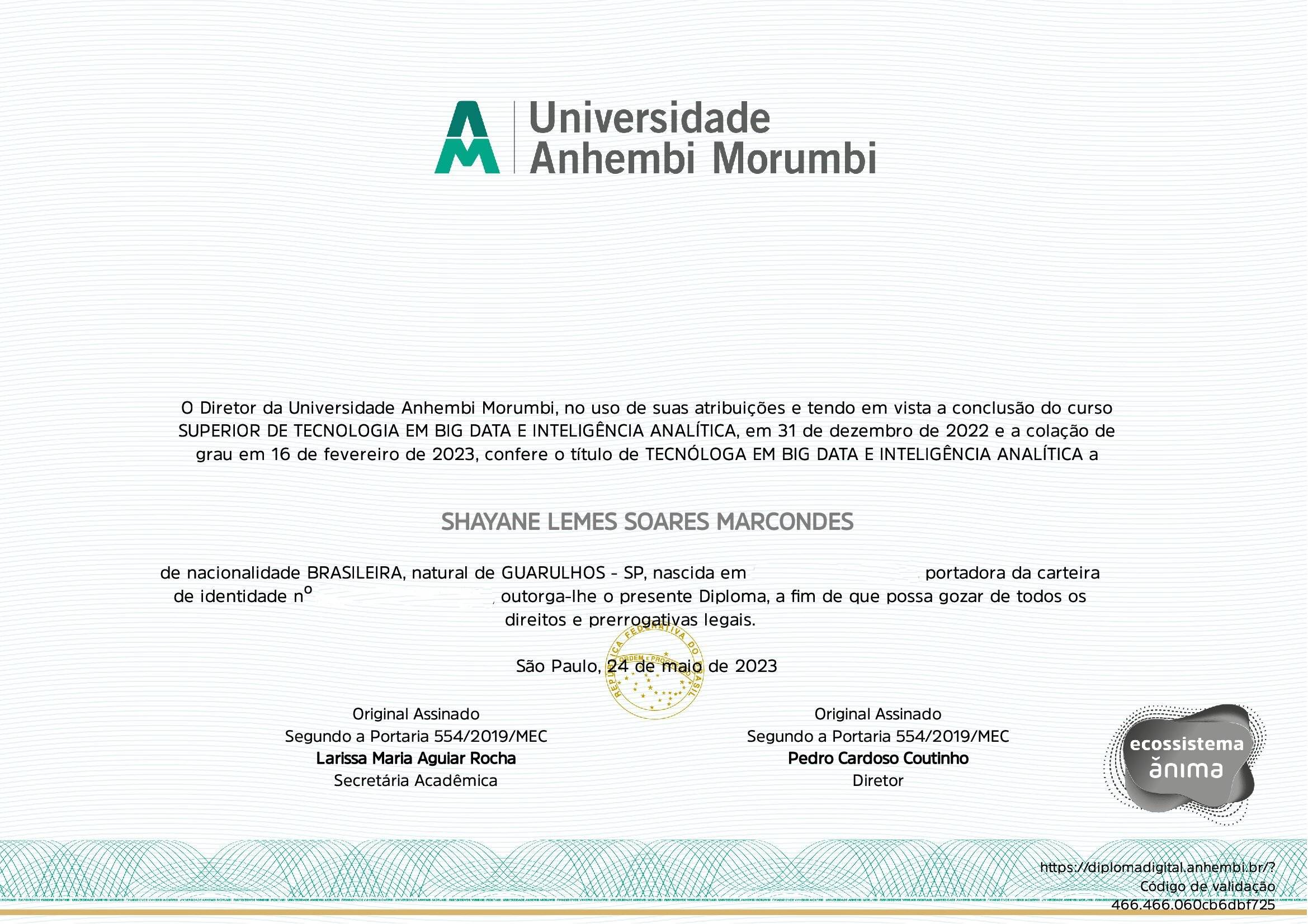 Certificado de Graduação 2